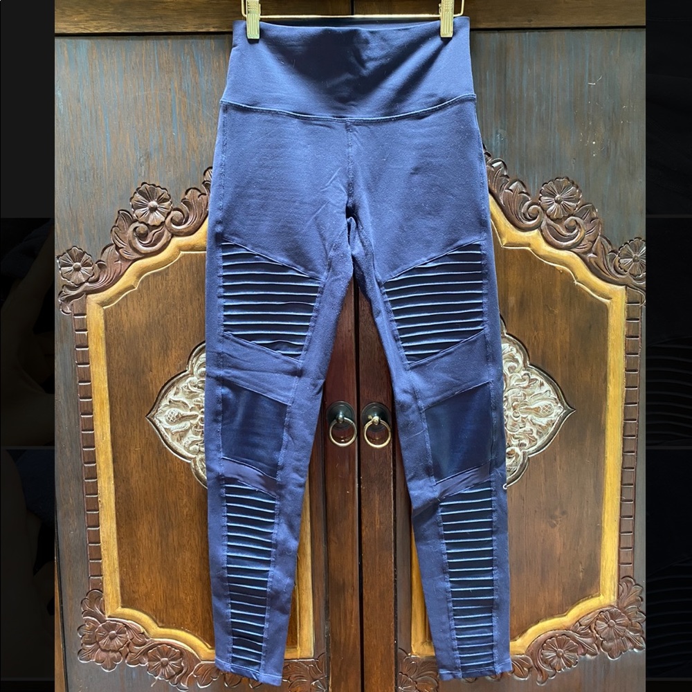 Alo Moto High Waist Yoga Legging Navy